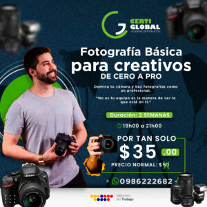 📸 Curso Online: Fotografía Básica para Creativos – De Cero a Pro 🎨✨